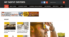 Desktop Screenshot of mysavvysisters.com